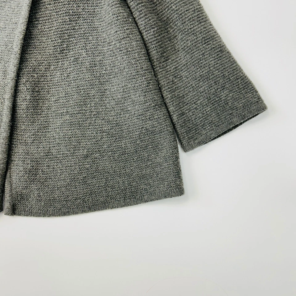 Fenn Wright Manson Womens Sweater Gray Medium Angora Shawl Cardigan Button Knit - Image 3 of 4