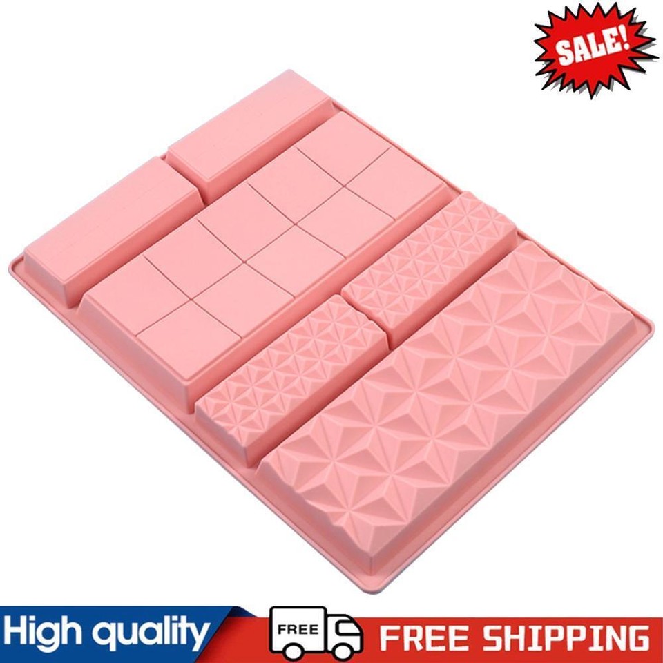 Molde de barra de chocolate de pistacho de silicona molde para hornear chocolate accesorios de panadería