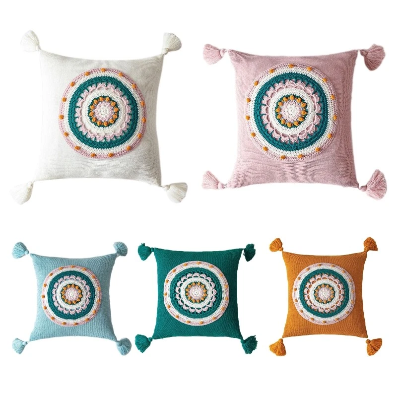 Round white 2025 throw pillow