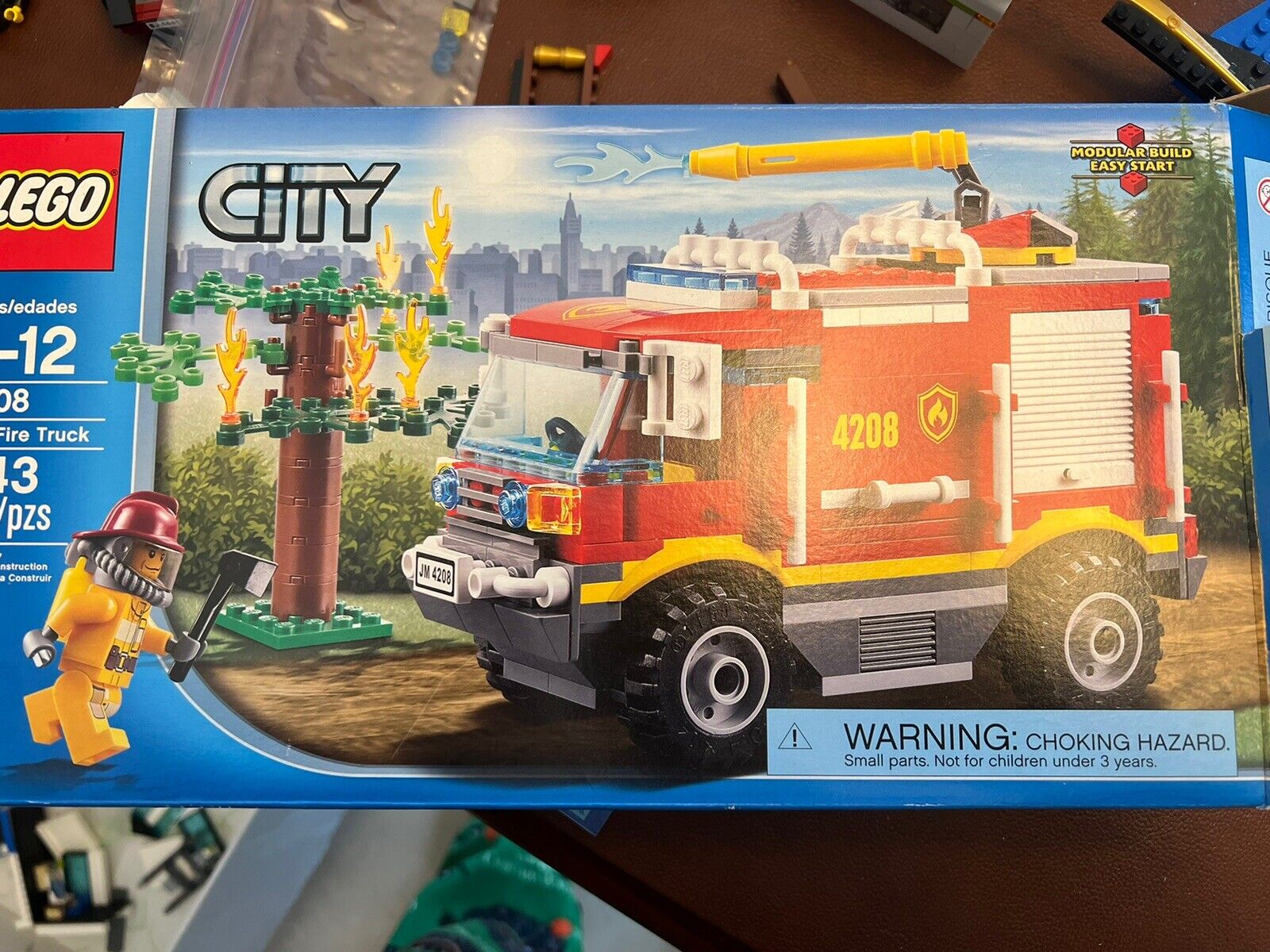 Lego City 4208 4x4 Fire Truck W/box& Instructions, 100%