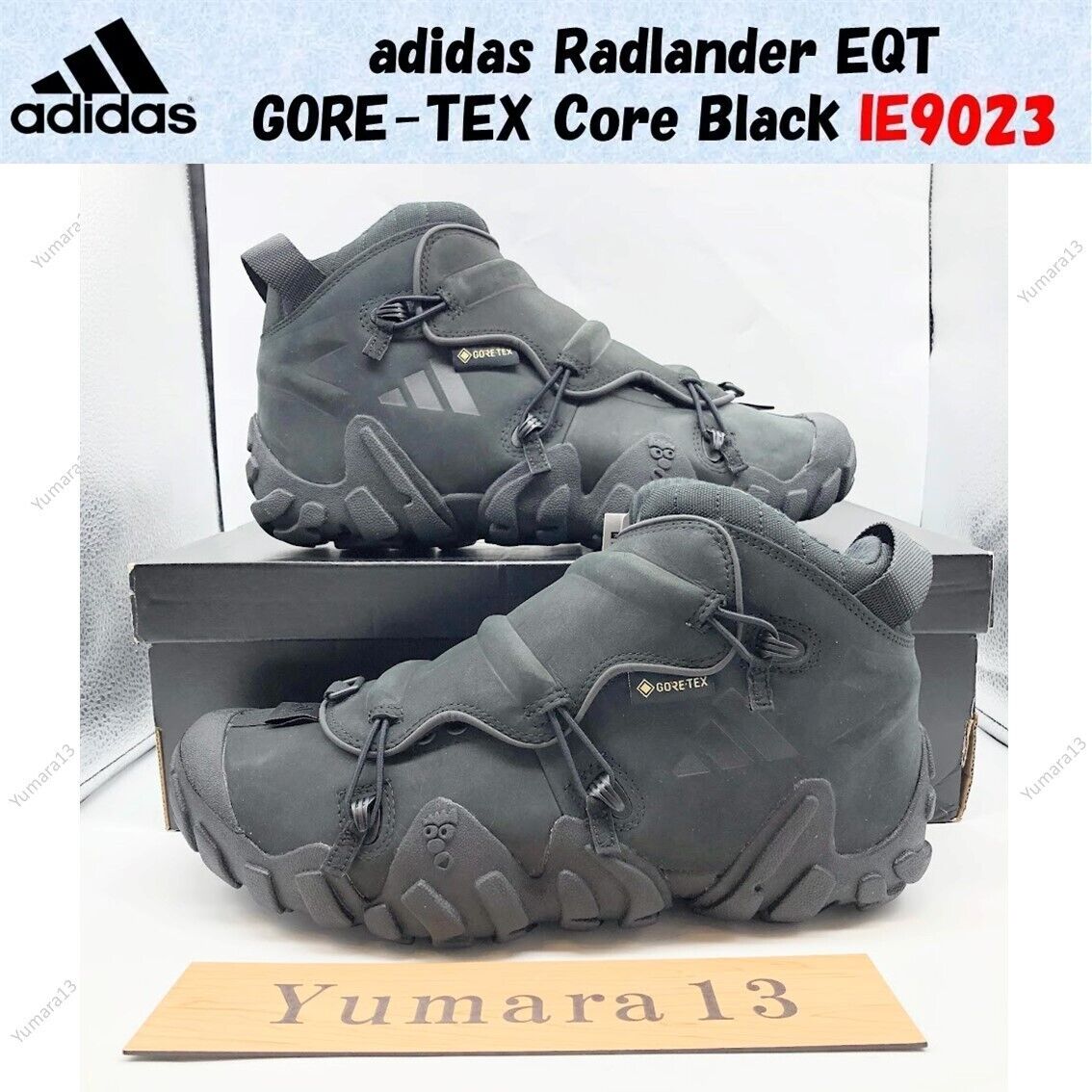adidas Radlander EQT GORE-TEX Core Black IE9023 Men's Size adidas Radlander EQT GORE-TEX Core Black IE9023 Men's Size