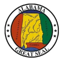 Seal of The State of Alabama Sign Decal Sticker R522