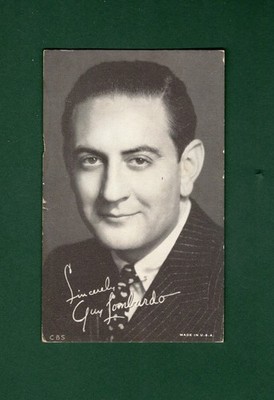 GUY LOMBARDO ~ 1940s ENTERTAINERS Exhibit Supply Co/ESCO | MADE IN U.S.A. b