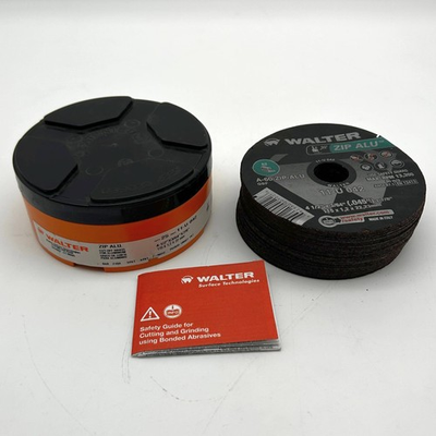 #ad Walter 11U042 Cut Off Zip Wheel 4 1 2 x 3 64 x 7 8 Type 1 AO 60 Grit 25pk $92.99