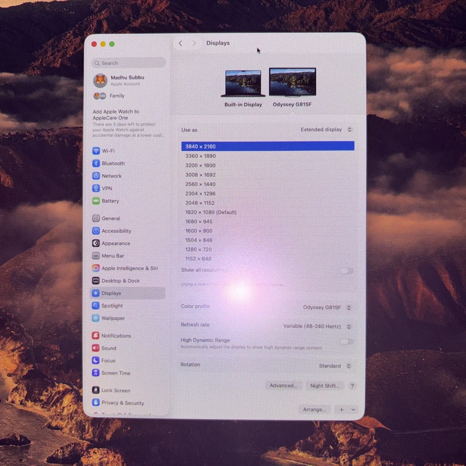 Samsung 27" Odyssey OLED G8 G81SF 4K 240Hz Gaming Monitor - Image 2 of 4