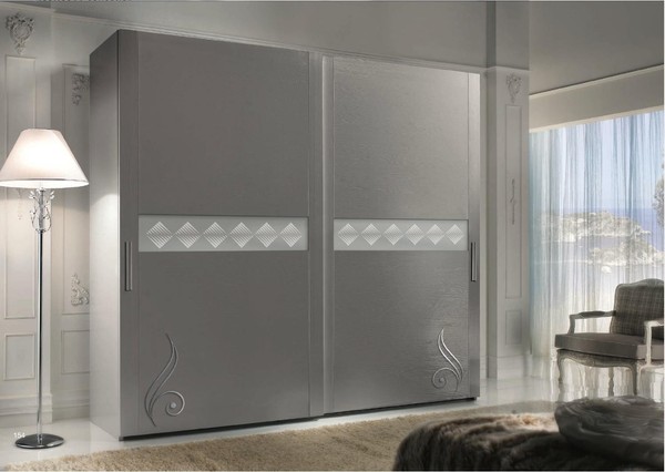 Kleiderschrank Schrank Luxus SchwebetüRen Design SchräNke Kleider Holz MöBel Neu-image