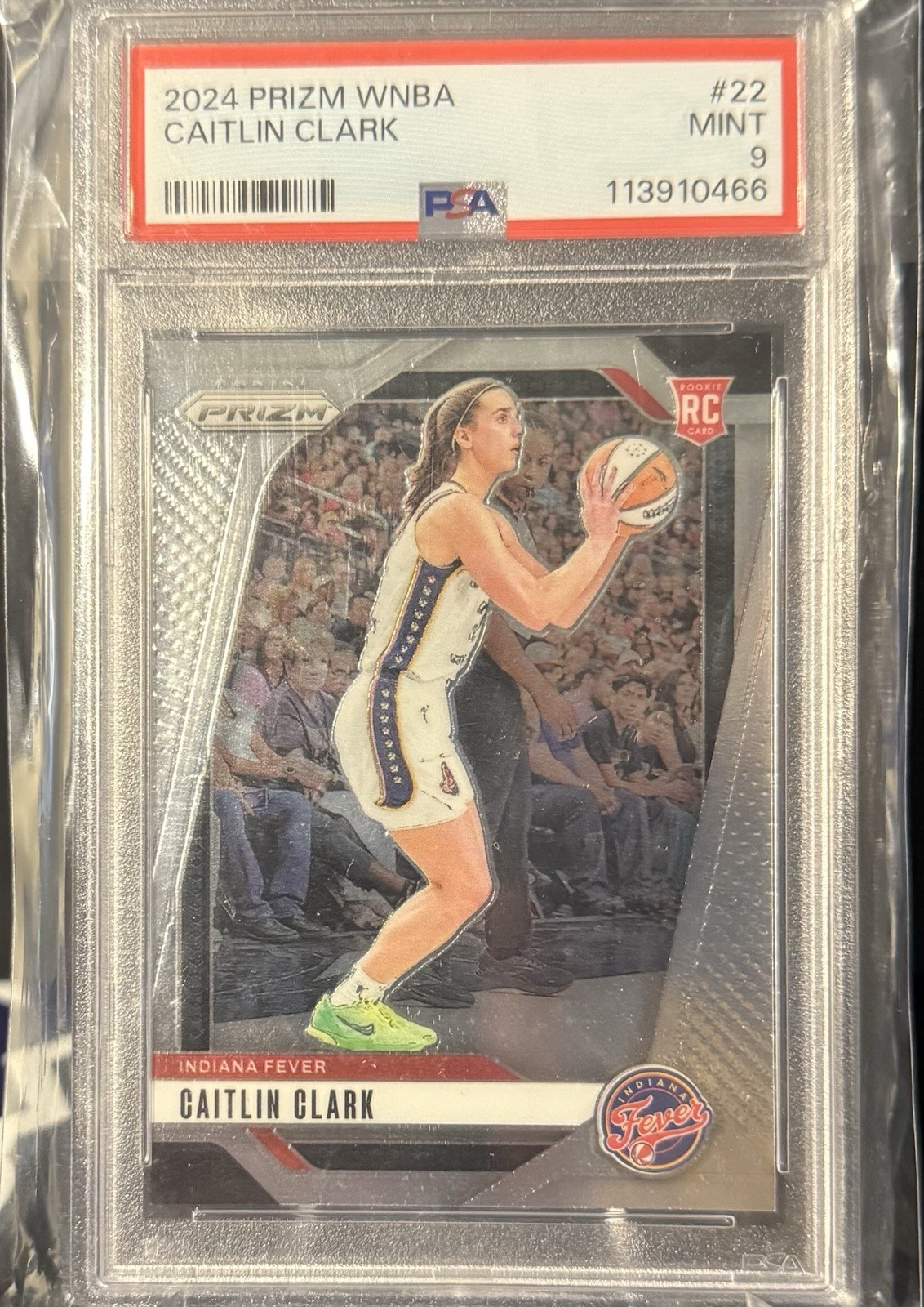 2024 Prizm WNBA Caitlin Clark RC #22 PSA 9 Indiana Fever