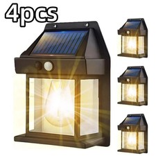 Solar Power PIR Motion Sensor Wall Light LED Outdoor Garden Security Flood Lamp