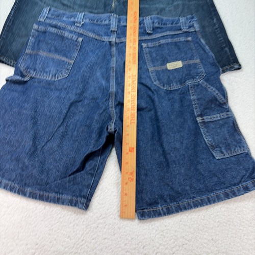 Levi’s & Wrangler Jeans Shorts Uomo Taglia 40 – Lotto di 2 Classici Blu Denim - Foto 5 di 11