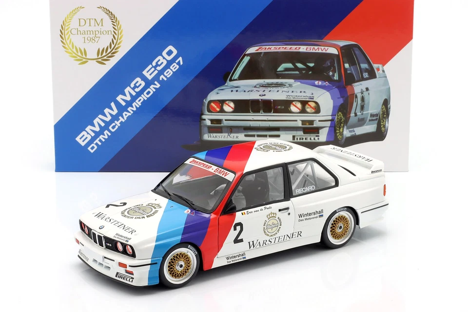 BMW M3 (E30) #2 DTM Champion 1987 Eric van de Poele 1:18 WERK83
