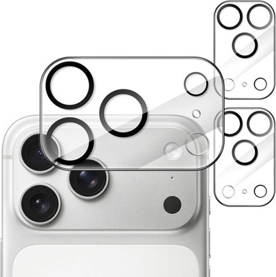JETech 3 Stück Kamera-Schutz iPhone 17 Pro, 6,3 Zoll, Gehärtetes Glas, HD Klar