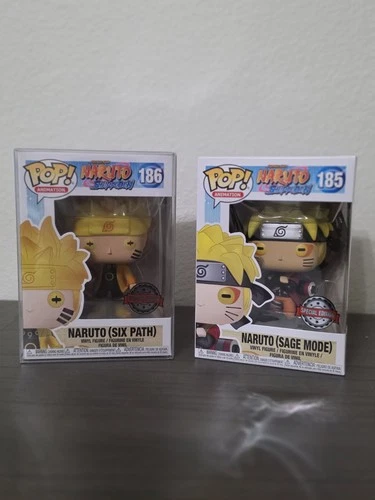 FUNKO Naruto Shippuden Naruto (Six Path) & Naruto Sage Mode #186 , #185