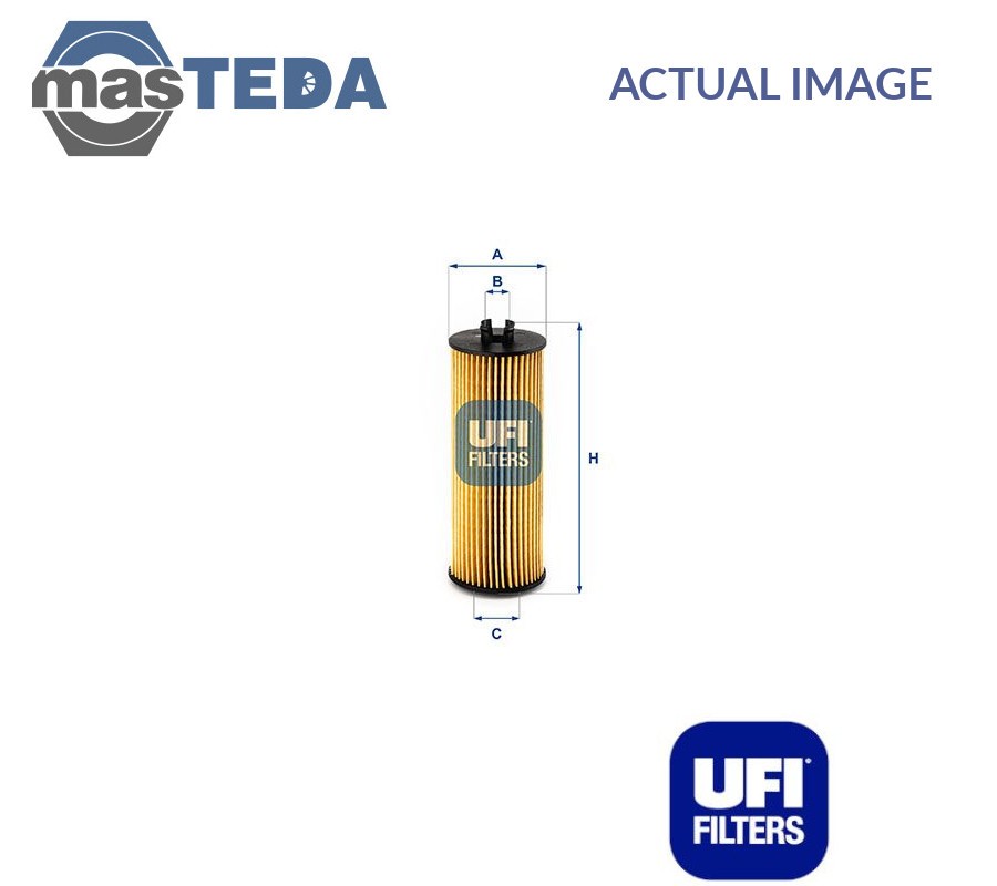 Filtro Olio Motore Ufi per Lancia Thema 3.6 4wd Lx, 48 210kw - Immagine 1