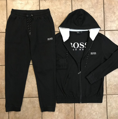 Men's Hugo Boss Contemp Tracksuit-Hoodie Jacket & Jogger Pants Set-Size S