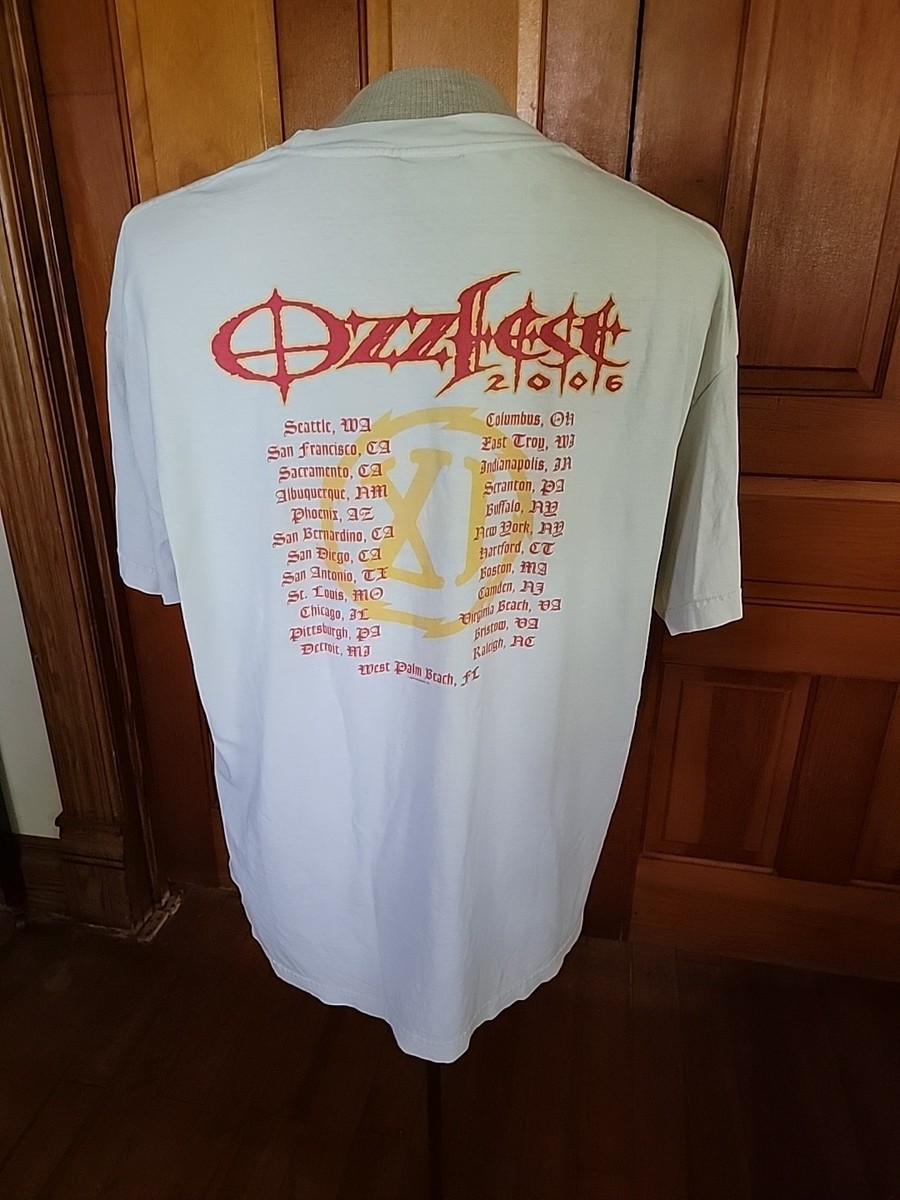 Ozz Fest 2006 オジー オズボーン バンドTシャツ 2XL Vintage 2006 Ozzy Osbourne Ozzfest Graphic Tour Concert Tee | eBay