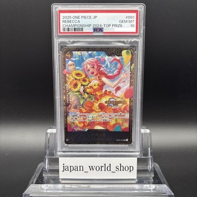 PSA 10 Rebecca OP05-091 Championship 2024 Top Prize ONE PIECE Card