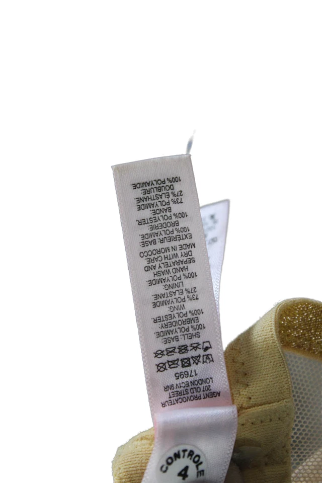 Agent Provocateur Womens Graphic Print Sheer Bra Nude Size 36D - Image 4 of 4