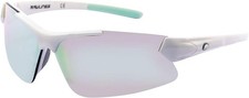 Rawlings Youth Kids Athletic Sunglasses 107 White/Mint Mirrored Lens 10257010QTS