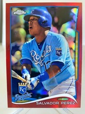 2014 Topps Chrome 'Red Refractor' Salvador Perez #154 serial'd10/25