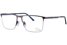 Jaguar 33625 6500 Eyeglasses Blue Semi Rim Rectangle Shape 56mm