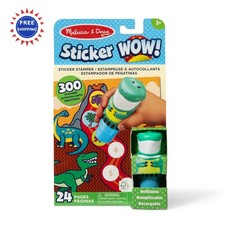 Melissa  Doug Sticker Wow 24 Page Activity Pad and Stamper 300 Stickers