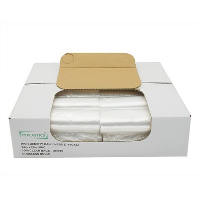 TYPLASTICS Trash Can Liner - Wholesale 1000 Count Garbage Bags on Perforated