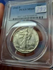 BU 1942-S Walking Liberty Half Dollar PCGS MS64 Frosty! XRBM