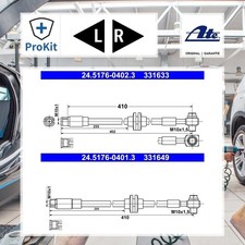 2x Ate Bremsschlauch Links, Rechts für Opel ASTRA J Caravan ASTRA J ASTRA J GTC