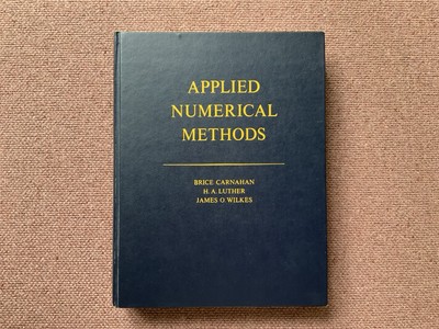Applied Numerical Methods Hardcover Book Textbook by Carnahan, Luther, Wilkes