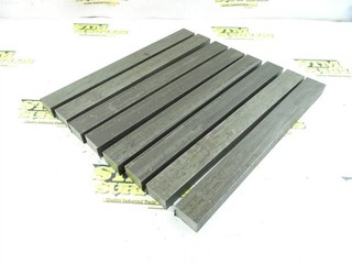 8PCS (14LBS) OF 4140 STEEL STOCK 5/8" X 1" X 10" (#307)