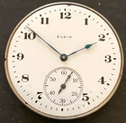 Antique 1919 Elgin Grade 314 Pocket Watch Movement Parts/Repair 12s 15j USA
