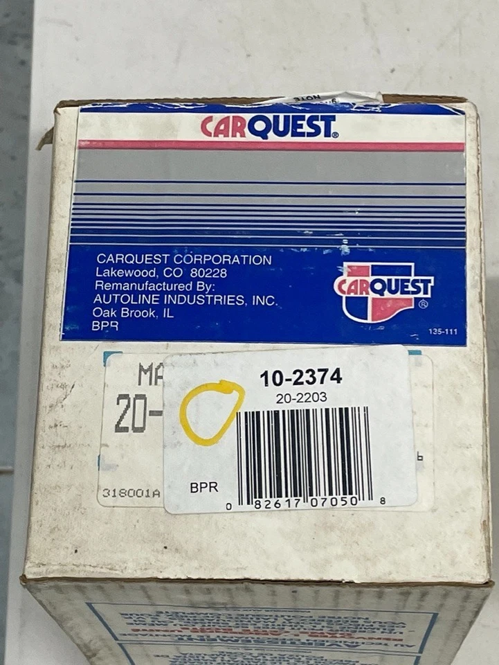 Brake Master Cylinder 10-2374 Carquest Reman, serve para Bronco 2, Ranger no gráfico - Imagem 2 de 4