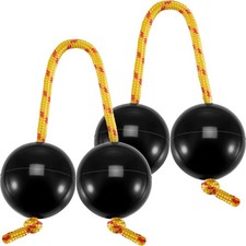 African Shaker Kashaka 2 Pcs 1.97" Balls 8" Rope - Traditional Musical