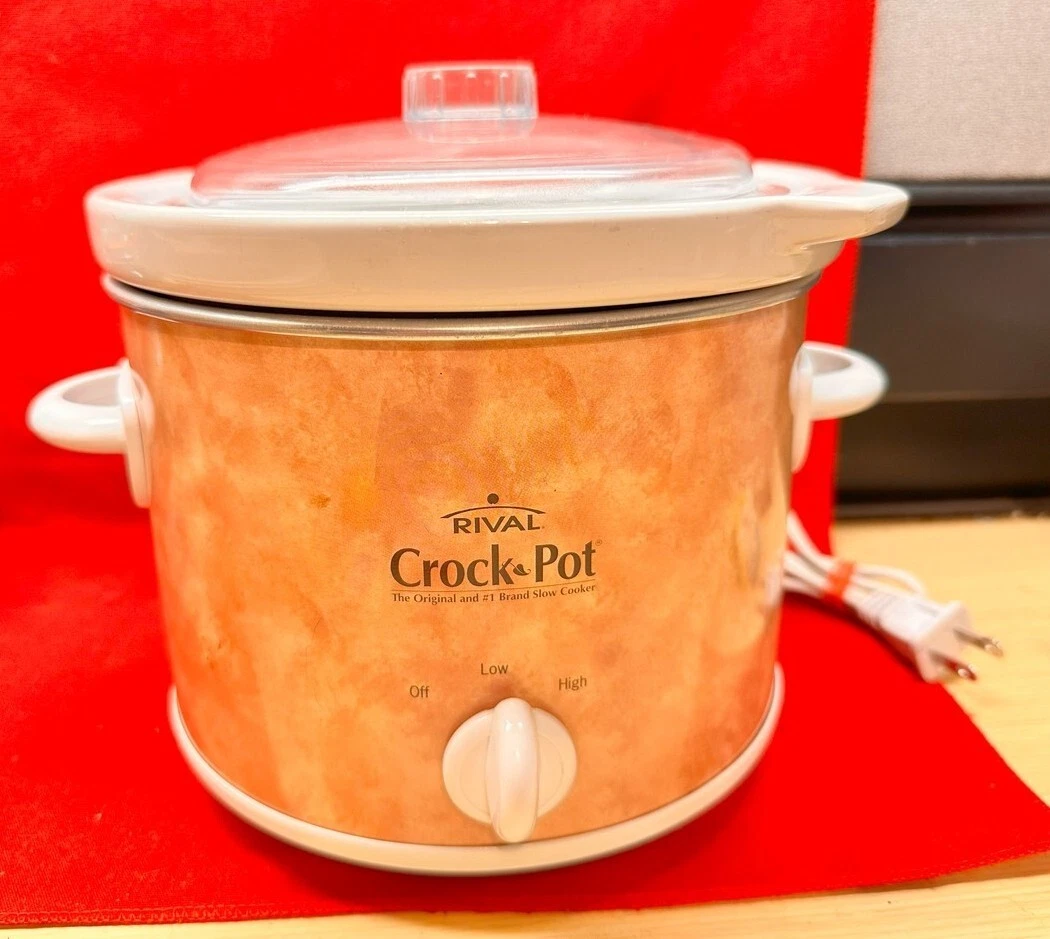 Rival SCR200 Crock Pot Slow Cooker 100 Watts Stoneware Insert 2 Quart