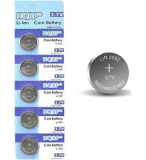 5-Pack HQRP LIR2032 3.6-Volt Lithium-Ion Rechargeable Coin Cell Battery LIR-2032