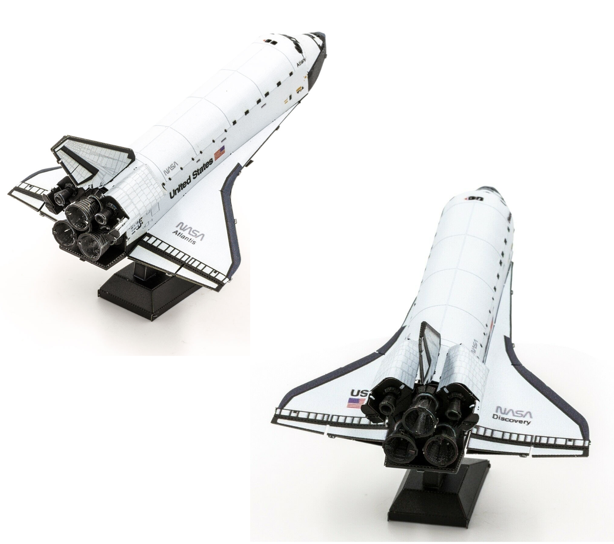 SET of 2 Fascinations Metal Earth Space Shuttle ATLANTIS