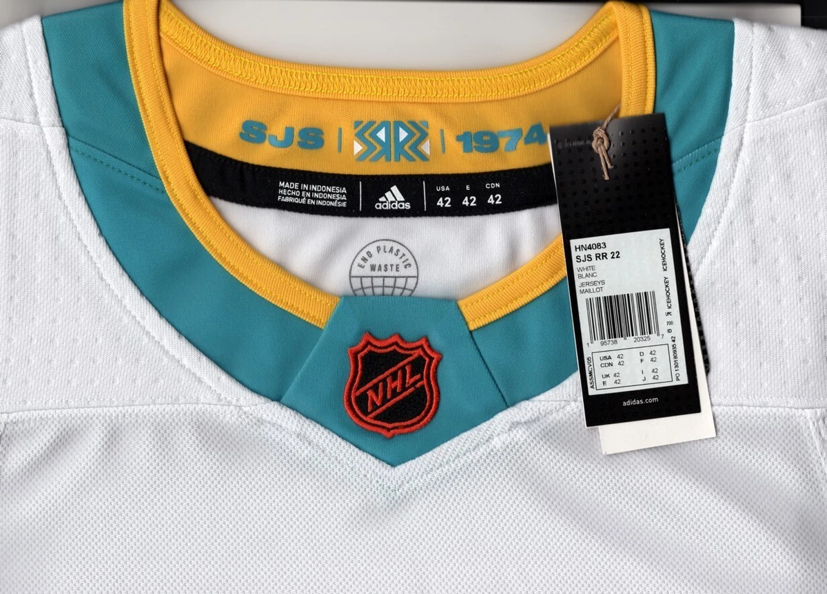 Men's adidas White San Jose Sharks Reverse Retro 2.0 Authentic