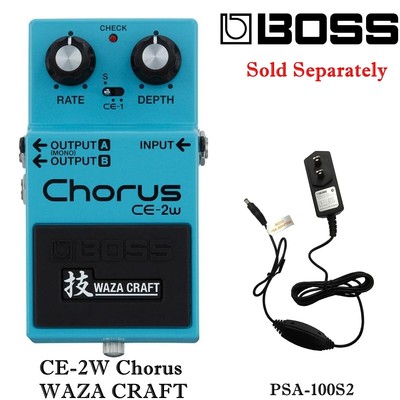 BOSS Effects Pedal CE-2W Chorus WAZA CRAFT Modulation AC adapter PSA-100S2