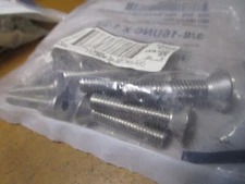 3/8"-16 x 1-3/4" L 7/32" Hex 18-8 Stainless Steel Flat Socket Cap Screw QTY 10