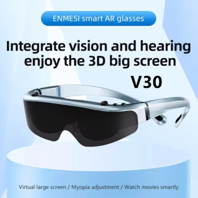 ENMESI V30 Smart AR Glasses 120'' HMD OLED Virtual Giant Screen 3D 1080P Cinema 