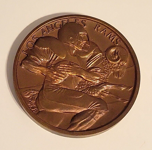 1980s Los Angeles Rams Bronze Support Coin Medallion | eBay