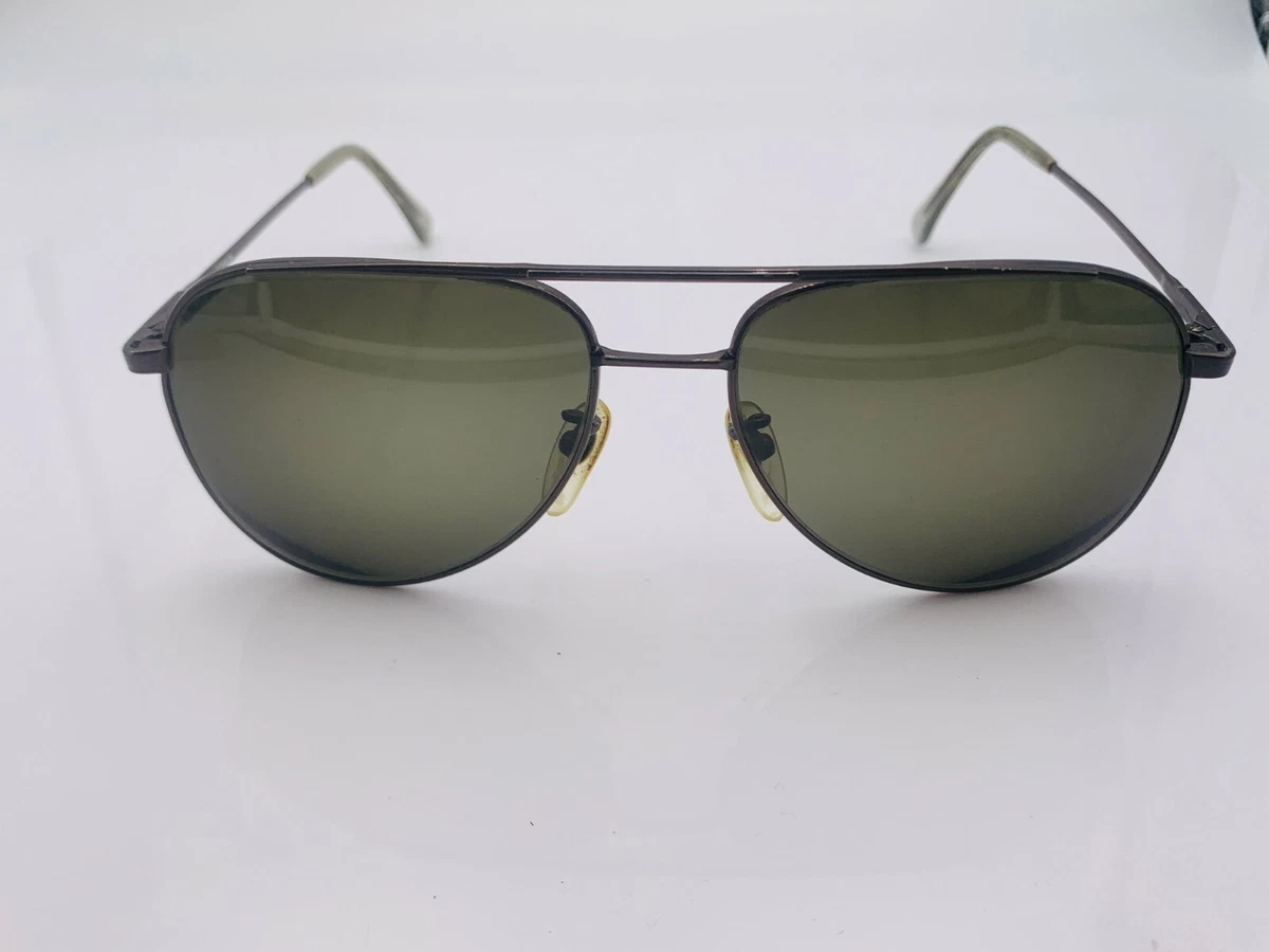 Vintage Tura Yellow Green Sunglasses Frames Only Horn Rimmed 49-23 Tura Vintage Mod 870 Gold Square Aviator Eyeglasses Frames  main image 2