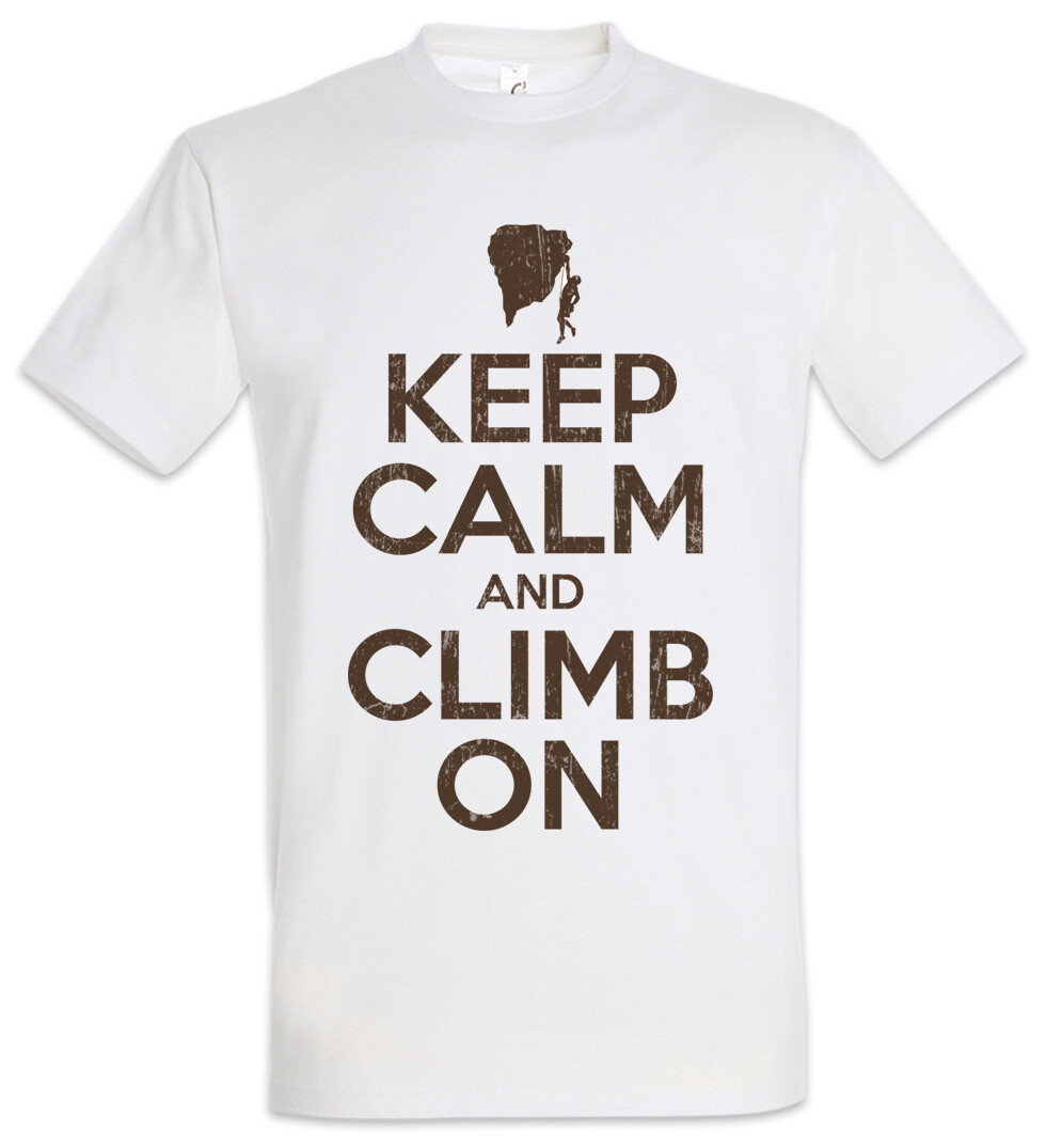 ALTRA T shirt Keep Calm And Climb On Boulder Scramble Arrampicata Divertente Boulder