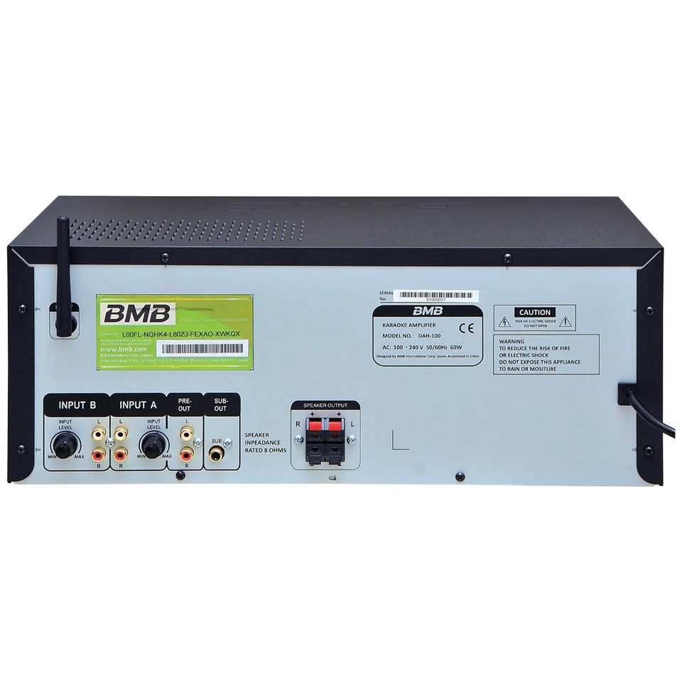 BMB DAH-100 200W Karaoke Mixing Amplifier with Bluetooth - image 3 of 3
