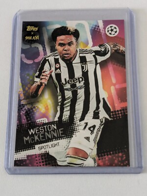 Weston McKennie 2021-22 Topps Steve Aoki Football Festival Spotlight Juventus