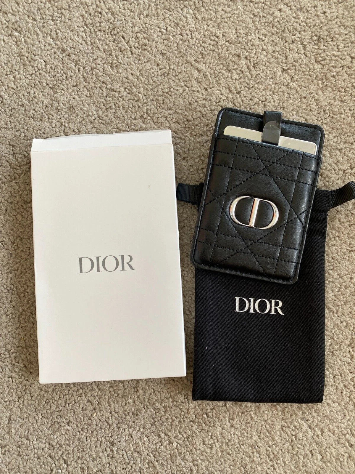 New Authentic Dior Beauty Compact Mirror Phone Smartphone Card Holder Cardholder
