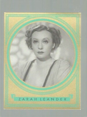 1937 BUNTE FILMBILDER FILM STARS #341  ZARAH LEANDER  NM  DRAMA CIGARETTES