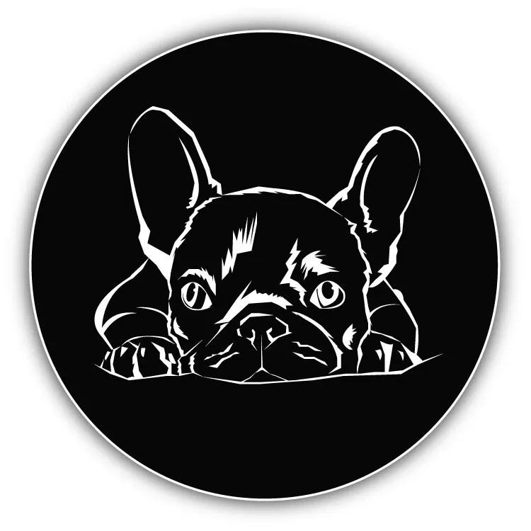 French Bulldog Silhouette Car Bumper Sticker Decal SIZES