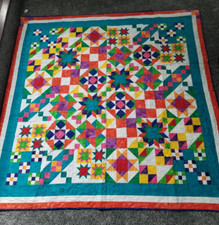 Amazingly Bright batik quilt