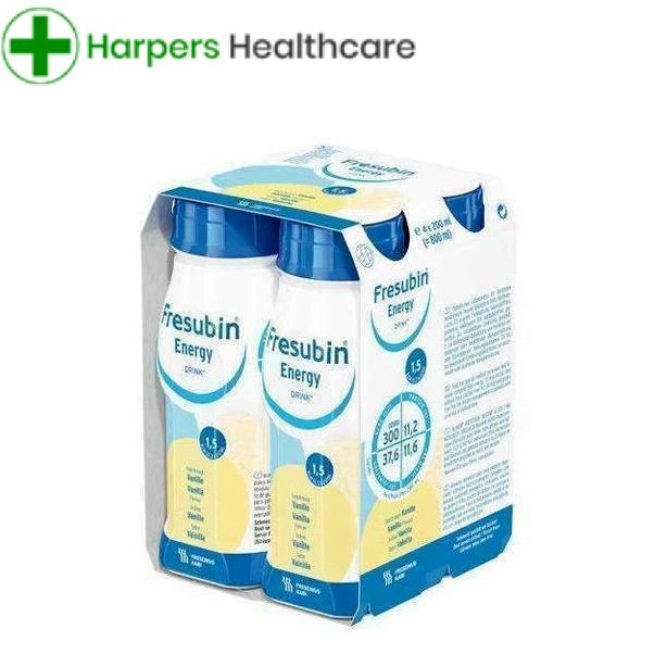 24 x Fresubin Energy 1.5kcal/ml Vanilla Flavour 200ml (6 x 4 x 200ml) - NEW